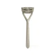 Leaf razor - Rakkniv med rrligt huvud - Silver