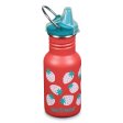 Vattenflaska med Sippy Cap - Coral Strawberries - 355 ml