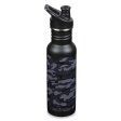 Klean Kanteen vattenflaska i rostfritt stl - Black Camo - 532 ml