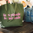 Shopper i ekologisk bomull - Less Plastic - Grn