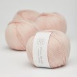 Ekologisk bomullsgarn 50g - Ljus Rosa 08