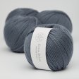 Tjock ekologisk merino ullgarn 50g - Mrkbl 26