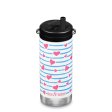 Termo drickflaska med Twist Cap - 355 ml - Heart Stripes