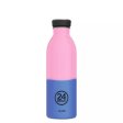 Vattenflaska i rostfritt stl - 500 ml - REactive - Rosa/Bl