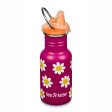 Vattenflaska med Sippy Cap - 355 ml - Happy Flowers