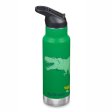 Termo drickflaska med sugrr & sportlock - 355 ml - Dino Skate