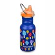 Vattenflaska med Sippy Cap - 355 ml - Mushrooms
