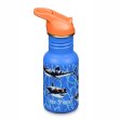 Vattenflaska med sugrr & sportlock - 355 ml - Sharks