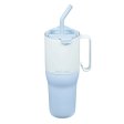 Stor RISE-termomugg med sugrr - 1065 ml - Ice Blue