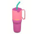 Stor RISE termomugg med sugrr - 1065 ml - Pink Lemonade