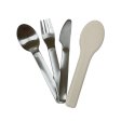 Haps barnbestick i rostfritt stl - Oyster Grey